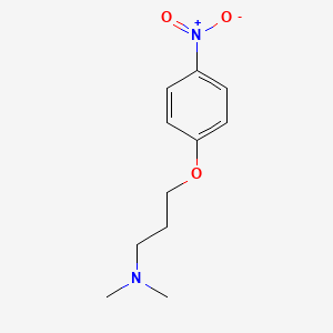 molecular formula C11H16N2O3 B3058732 N,N-dimethyl-3-(4-nitrophenoxy)propan-1-amine CAS No. 91430-80-7