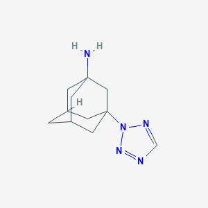 molecular formula C11H17N5 B3058752 3-(2H-Tetrazol-2-YL)-1-adamantanamine CAS No. 915922-22-4