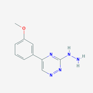 3-Hydrazinyl-5-(3-methoxyphenyl)-1,2,4-triazine