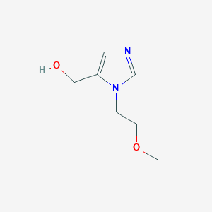 molecular formula C7H12N2O2 B3058754 [1-(2-methoxyethyl)-1H-imidazol-5-yl]methanol CAS No. 915922-45-1