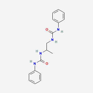 molecular formula C17H20N4O2 B3058762 1,2-Bis(phenylureido)propane CAS No. 91625-84-2