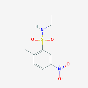 molecular formula C9H12N2O4S B3058778 N-乙基-2-甲基-5-硝基苯磺酰胺 CAS No. 91785-74-9