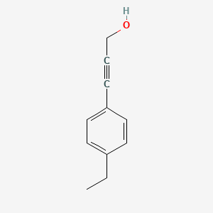 molecular formula C11H12O B3058788 3-(4-乙基苯基)丙-2-炔-1-醇 CAS No. 918625-92-0