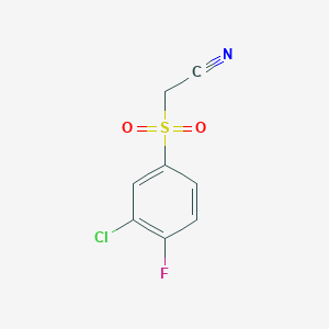 (3-Chloro-4-fluorobenzene-1-sulfonyl)acetonitrile