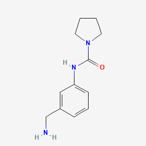 N-[3-(aminomethyl)phenyl]pyrrolidine-1-carboxamide