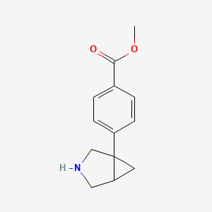 molecular formula C13H15NO2 B3058807 Methyl 4-(3-azabicyclo[3.1.0]hexan-1-YL)benzoate CAS No. 919288-16-7