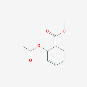 molecular formula C10H14O4 B3058811 Methyl 2-acetyloxycyclohex-3-ene-1-carboxylate CAS No. 91950-43-5