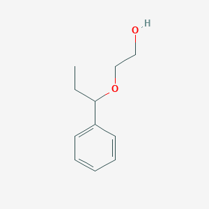 molecular formula C11H16O2 B3058816 2-(1-Phenylpropoxy)ethan-1-ol CAS No. 91968-37-5