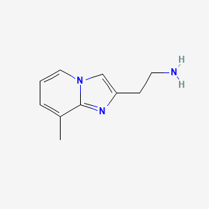 molecular formula C10H13N3 B3058818 2-{8-Methylimidazo[1,2-a]pyridin-2-yl}ethan-1-amine CAS No. 919742-25-9