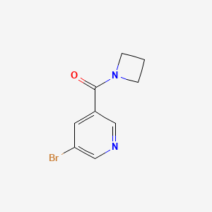 B3058819 Methanone, 1-azetidinyl(5-bromo-3-pyridinyl)- CAS No. 919784-20-6