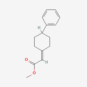 Acetic acid, 2-(4-phenylcyclohexylidene)-, methyl ester