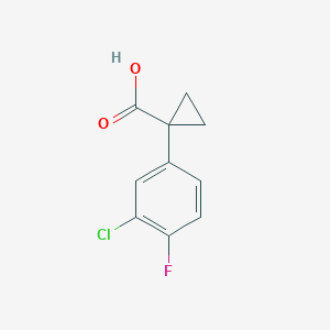 1-(3-Chloro-4-fluorophenyl)cyclopropanecarboxylic acid