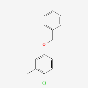 molecular formula C14H13ClO B3058836 4-(Benzyloxy)-1-chloro-2-methylbenzene CAS No. 920761-39-3