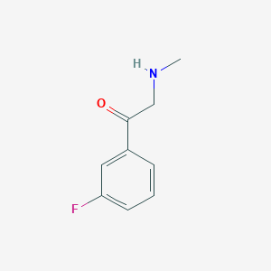 molecular formula C9H10FNO B3058839 1-(3-Fluorophenyl)-2-(methylamino)ethanone CAS No. 920804-03-1