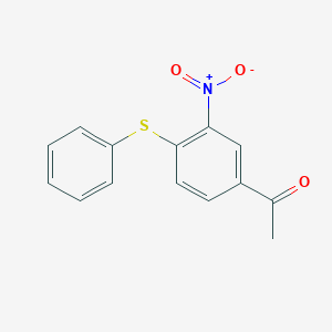 molecular formula C14H11NO3S B3058849 1-[3-Nitro-4-(phenylthio)phenyl]ethan-1-one CAS No. 92163-78-5