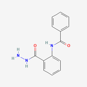 molecular formula C14H13N3O2 B3058850 N-(2-Hydrazinocarbonyl-phenyl)-benzamide CAS No. 92166-40-0