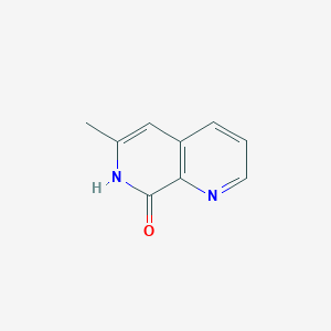 molecular formula C9H8N2O B3058863 6-Methyl-1,7-naphthyridin-8(7H)-one CAS No. 922527-17-1