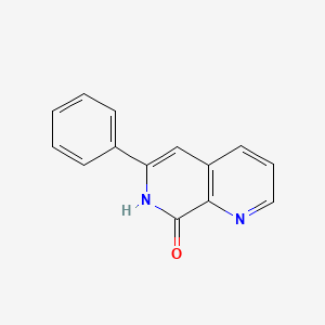 molecular formula C14H10N2O B3058864 6-Phenyl-1,7-naphthyridin-8(7H)-one CAS No. 922527-21-7