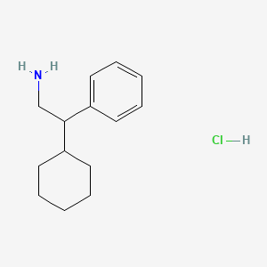 molecular formula C14H22ClN B3058875 2-Cyclohexyl-2-phenyl-ethanamine CAS No. 92320-99-5