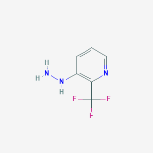 molecular formula C6H6F3N3 B3058880 3-Hydrazinyl-2-(trifluoromethyl)pyridine CAS No. 923288-64-6