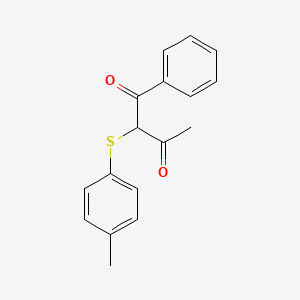 molecular formula C17H16O2S B3058892 1,3-Butanedione, 2-[(4-methylphenyl)thio]-1-phenyl- CAS No. 92512-74-8