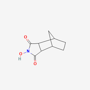 molecular formula C9H11NO3 B3058899 4,7-Methano-1H-isoindole-1,3(2H)-dione, hexahydro-2-hydroxy- CAS No. 92619-32-4