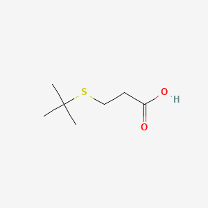 molecular formula C7H14O2S B3058908 3-(tert-Butylsulfanyl)propanoic acid CAS No. 927-91-3