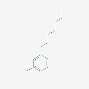 molecular formula C15H24 B3058910 4-Heptyl-1,2-dimethylbenzene CAS No. 92724-73-7