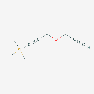 molecular formula C9H14OSi B3058912 Silane, trimethyl[3-(2-propynyloxy)-1-propynyl]- CAS No. 92757-45-4