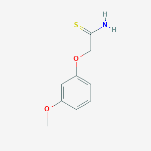 molecular formula C9H11NO2S B3058918 2-(3-Methoxyphenoxy)ethanethioamide CAS No. 927982-46-5