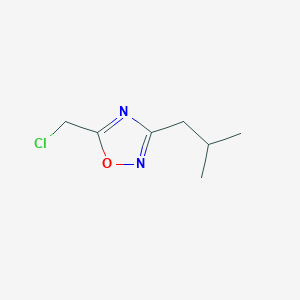 5-(Chloromethyl)-3-(2-methylpropyl)-1,2,4-oxadiazole