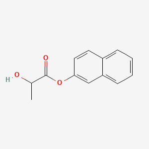 molecular formula C13H12O3 B3058939 2-Naphthyl lactate CAS No. 93-43-6