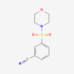 molecular formula C11H12N2O3S B3058949 3-(Morpholinosulfonyl)benzonitrile CAS No. 930703-10-9
