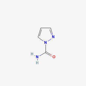 molecular formula C4H5N3O B3058951 1H-Pyrazole-1-carboxamide CAS No. 931-08-8