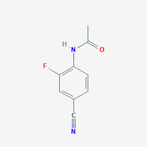molecular formula C9H7FN2O B3058955 N-(4-Cyano-2-fluorophenyl)acetamide CAS No. 93129-68-1