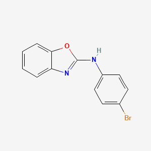 molecular formula C13H9BrN2O B3058959 N-(4-Bromophenyl)benzo[d]oxazol-2-amine CAS No. 93186-69-7