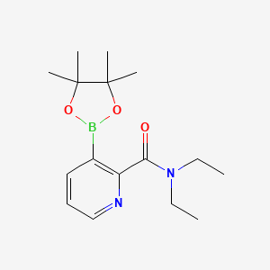 molecular formula C16H25BN2O3 B3058967 2-(Diethylcarbamoyl)pyridine-3-boronic acid pinacol ester CAS No. 932382-17-7