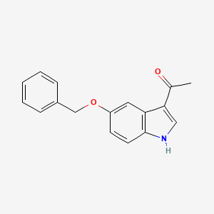 molecular formula C17H15NO2 B3058973 1-(5-(苯甲氧基)-1H-吲哚-3-基)乙酮 CAS No. 93315-84-5
