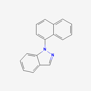 molecular formula C17H12N2 B3058974 1-Naphthalen-1-YL-1H-indazole CAS No. 93326-45-5