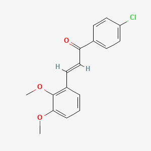 molecular formula C17H15ClO3 B3058975 1-(4-Chlorophenyl)-3-(2,3-dimethoxyphenyl)prop-2-en-1-one CAS No. 93330-34-8
