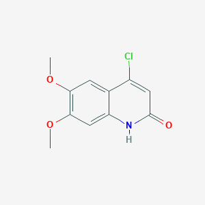 molecular formula C11H10ClNO3 B3058978 4-氯-6,7-二甲氧基喹啉-2(1H)-酮 CAS No. 933609-72-4