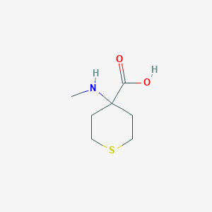 molecular formula C7H13NO2S B3058980 4-(Methylamino)thiane-4-carboxylic acid CAS No. 933682-96-3