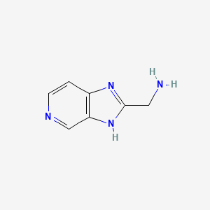 molecular formula C7H8N4 B3058981 (3H-Imidazo[4,5-c]pyridin-2-yl)methanamine CAS No. 933693-27-7