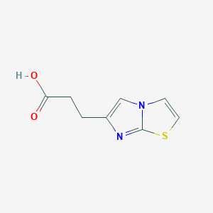 molecular formula C8H8N2O2S B3058984 Imidazo[2,1-B]thiazole-6-propanoic acid CAS No. 933708-83-9