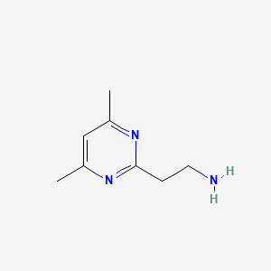 molecular formula C8H13N3 B3058986 2-(4,6-Dimethylpyrimidin-2-yl)ethanamine CAS No. 933720-41-3