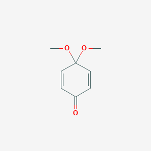molecular formula C8H10O3 B3058996 4,4-Dimethoxy-2,5-cyclohexadien-1-one CAS No. 935-50-2