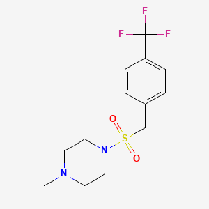 1-Methyl-4-{[4-(trifluoromethyl)phenyl]methanesulfonyl}piperazine