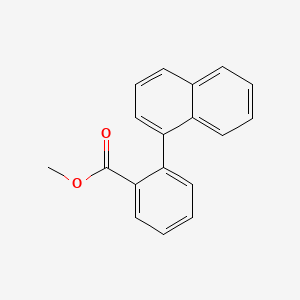 molecular formula C18H14O2 B3059013 Methyl 2-(naphthalen-1-yl)benzoate CAS No. 93655-02-8