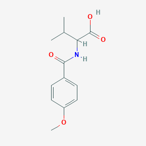 molecular formula C13H17NO4 B3059021 2-(4-Methoxy-benzoylamino)-3-methyl-butyric acid CAS No. 93709-65-0