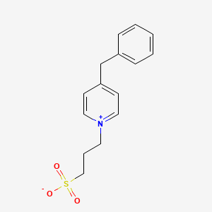 molecular formula C15H17NO3S B3059035 4-Benzyl-1-(3-sulphonatopropyl)pyridinium CAS No. 93803-28-2